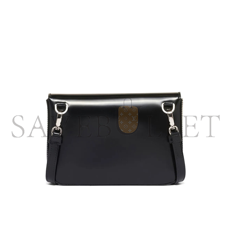 PRADA LOGO-STAMP BRUSHED LEATHER BAG 2VD061 (18*12.5*2.5cm) 